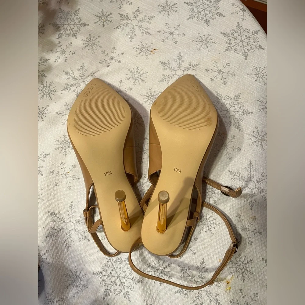 NEW Guess Women Staton Dress Pumps – Light Natural Nude – Size 10M